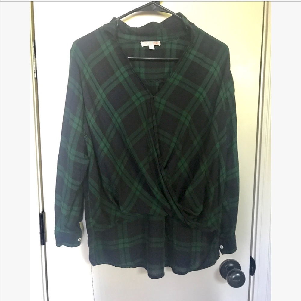 Gianni Bini Plaid Top